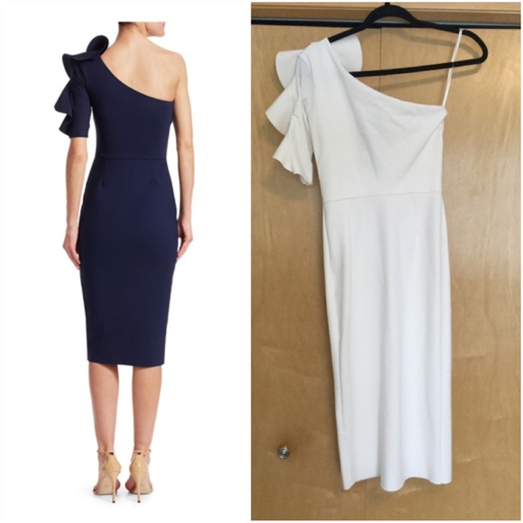 Chiara Boni La Petite Robe White Aleece Dress - Picture 2 of 12